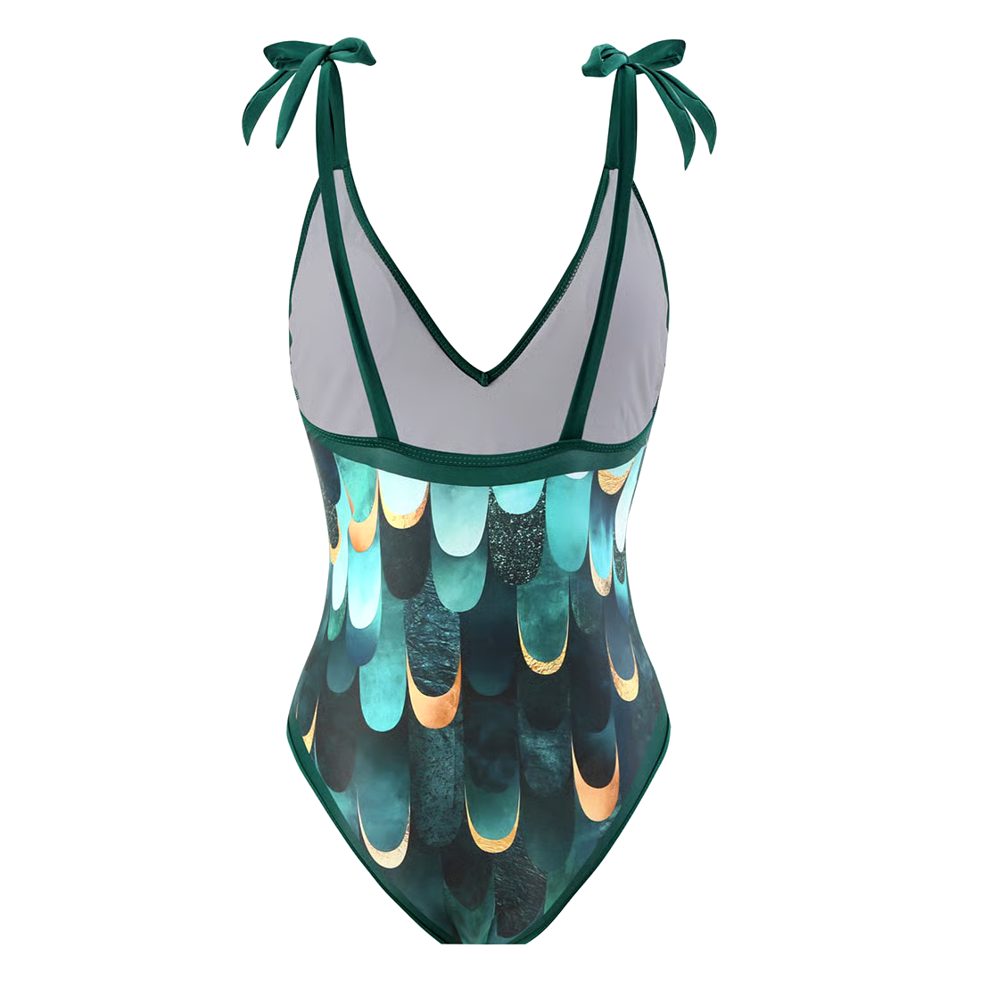 Green Gradient Swimsuit Set