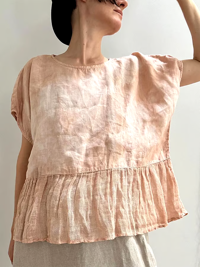 Women's Summer Cotton&Linen Sleeveless T-Shirt