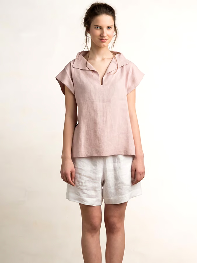 Women's Summer Short Sleeve Cotton&Linen T-Shirt