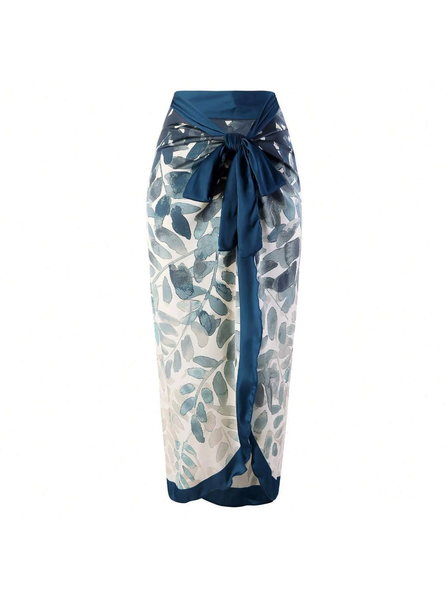 Tie-shoulder Print Two Piece Swimsuit Set