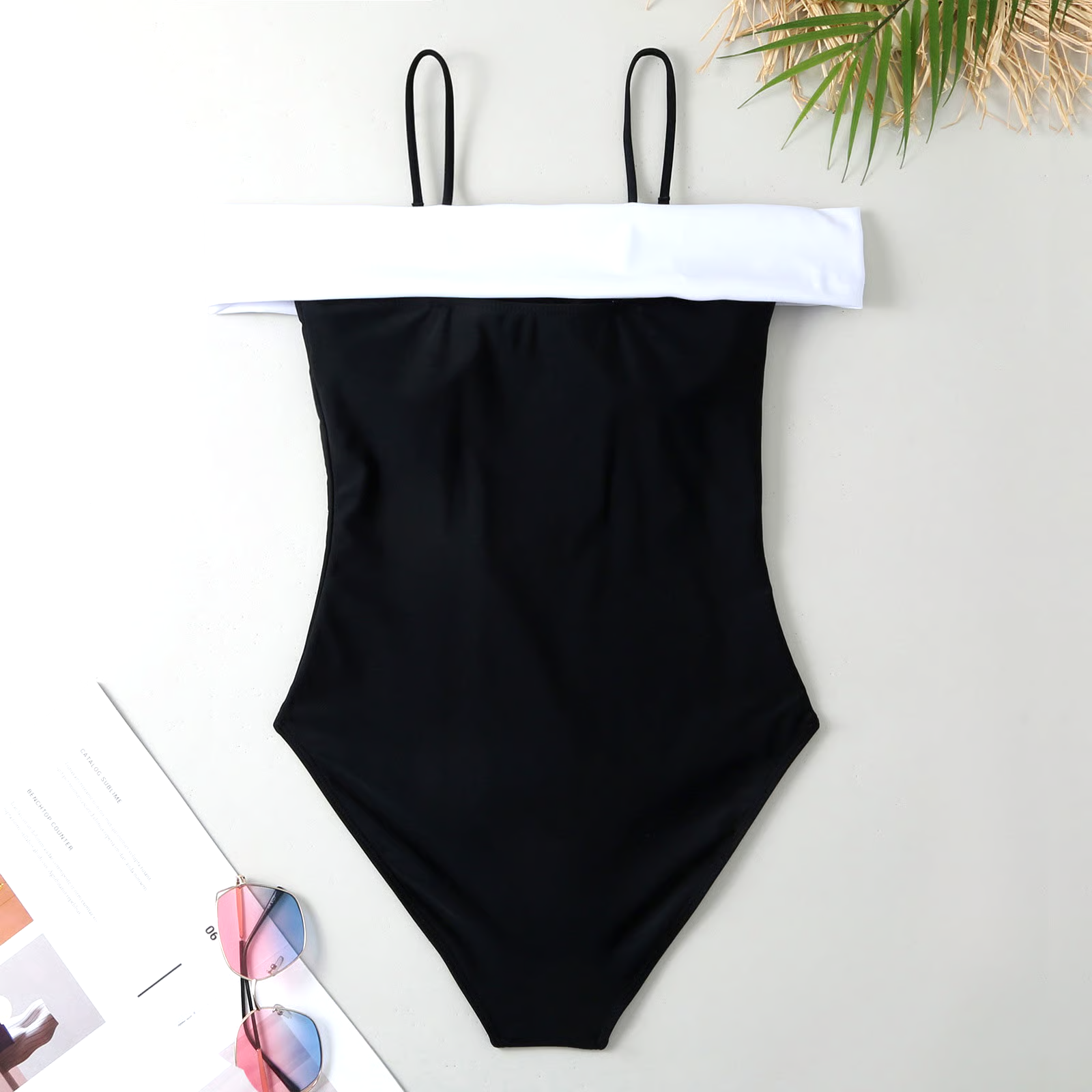 Retro Hepburn Style Swimsuit Set