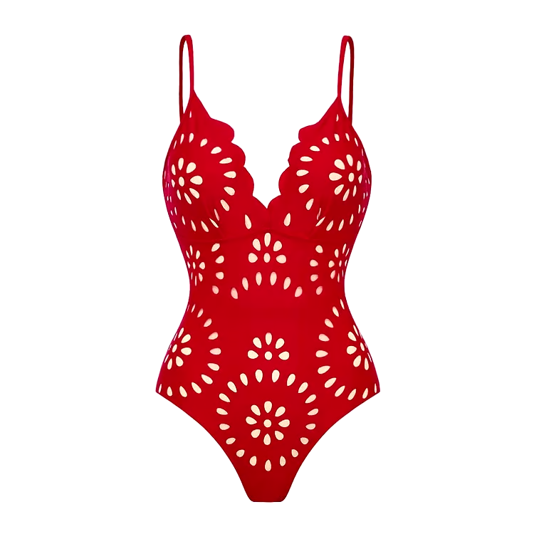 DBVACAY Laser Cutting Flower Hollow Swimsuit