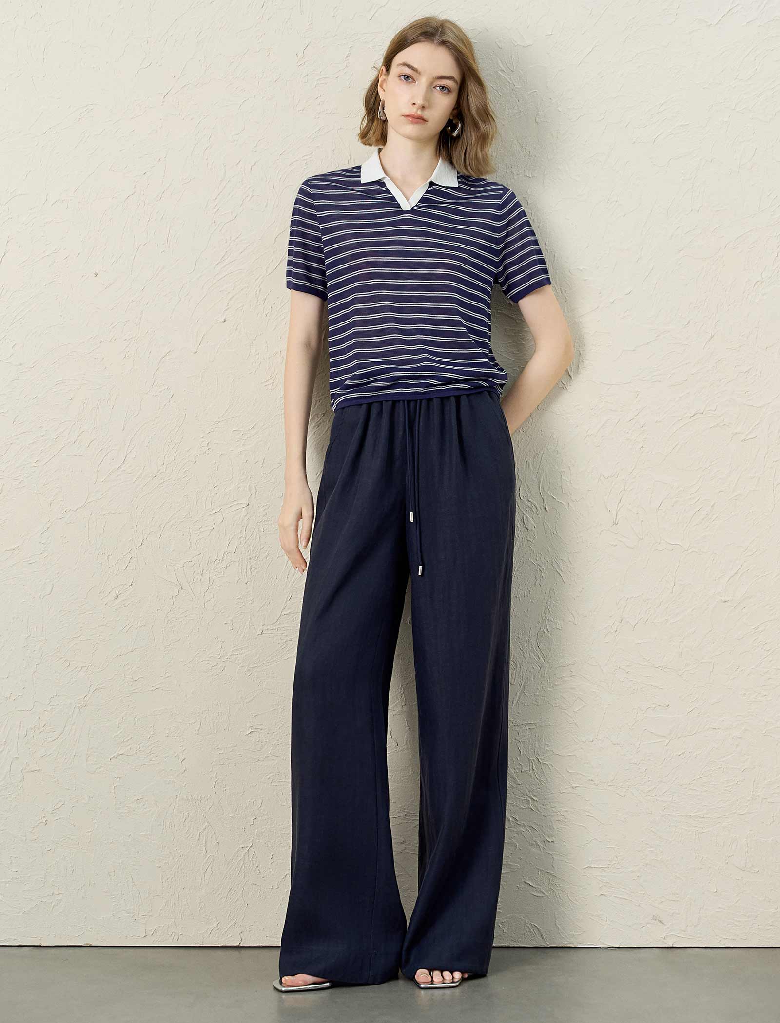 The Timeless Striped Knit Polo