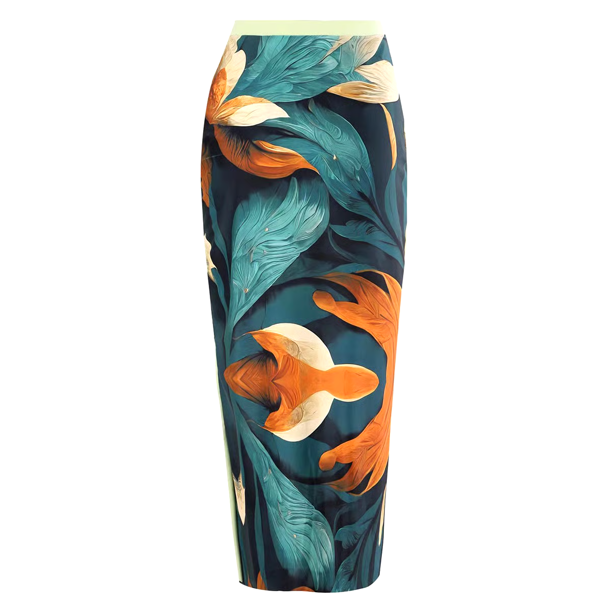 One Shoulder Chiffon Swimsuit Set