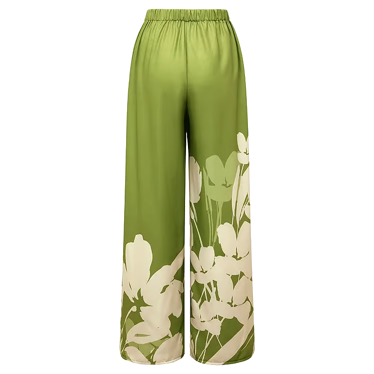 V Neck Print Bikini Swimsuit Set