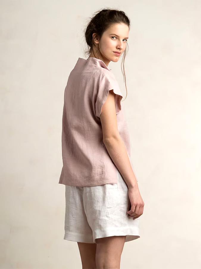 Women's Summer Short Sleeve Cotton&Linen T-Shirt