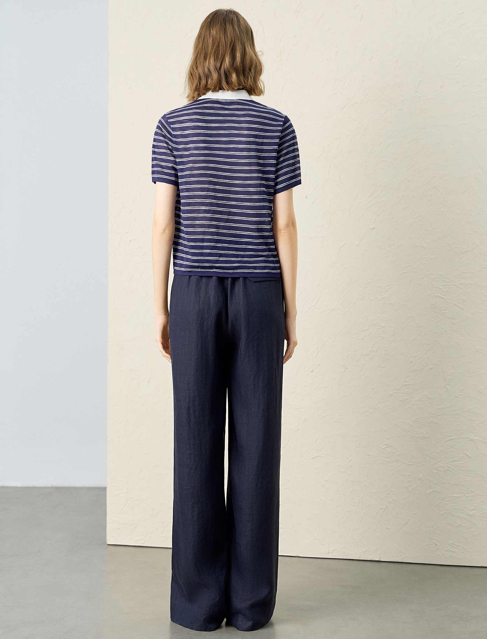 The Timeless Striped Knit Polo