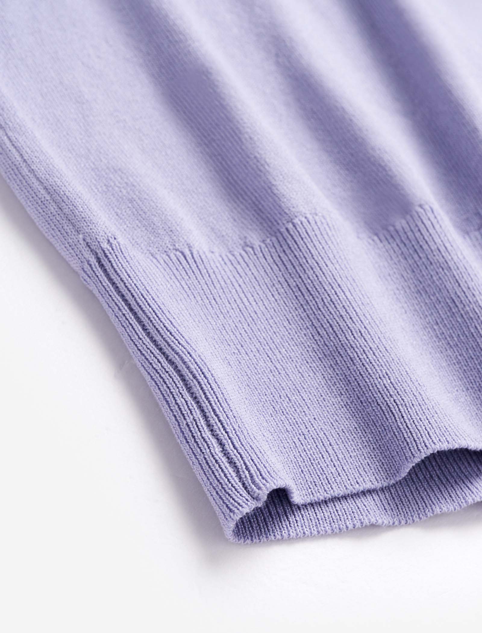 V-Neck Cable-Knit Short Sleeve Top