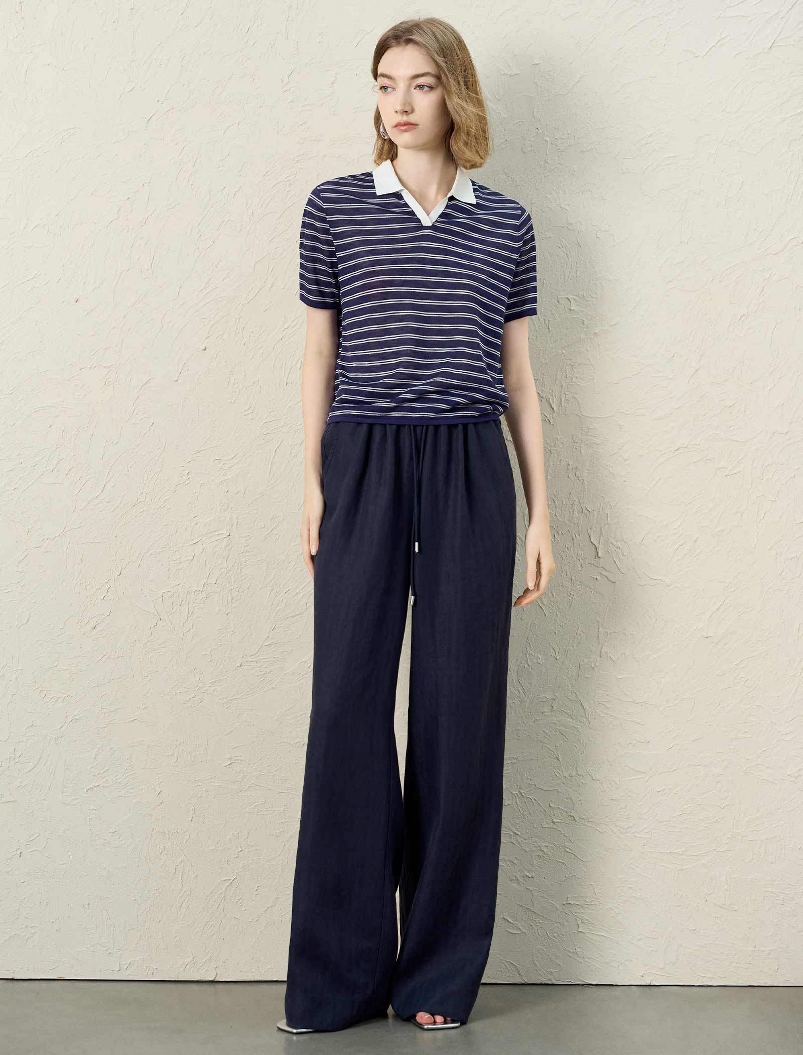 The Timeless Striped Knit Polo