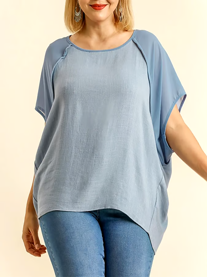 Women's Summer Cotton&Linen Short-Sleeved T-Shirt